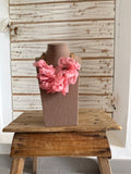 Collar pétalos rosa