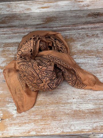 Pañuelo algodón camel