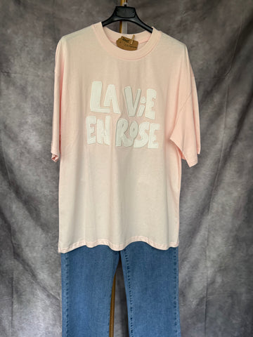Camiseta LA VIE EN ROSE Rosa