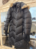 Anorak largo capucha pelo natural