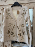 Chaqueta lentejuelas blanco