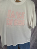 Camiseta LA VIE EN ROSE blanca