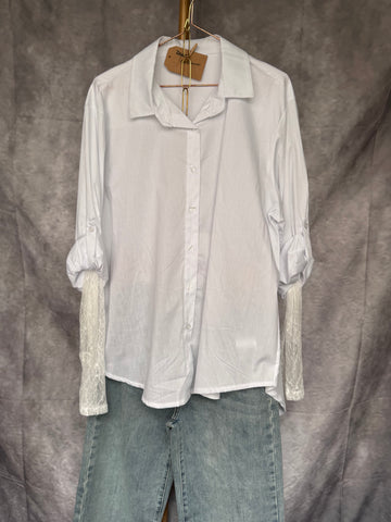 Camisa Blanca con encaje