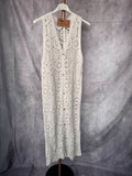 Chaleco crochet largo