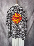 Camisa oversize print blanca