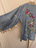 Kimono vaquero bordados