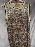 Vestido lentejuelas animal print