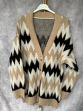 Chaqueta punto zigzag