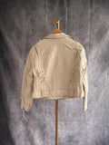 Biker polipiel crema