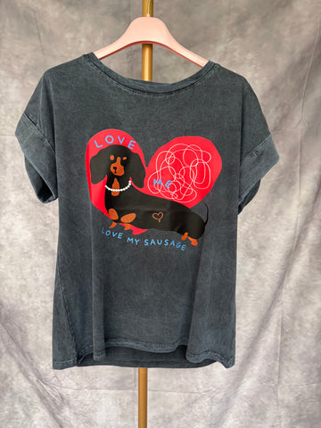 Camiseta Vintage “Teckel Love“