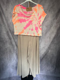 Camiseta punto Tie dye rosa