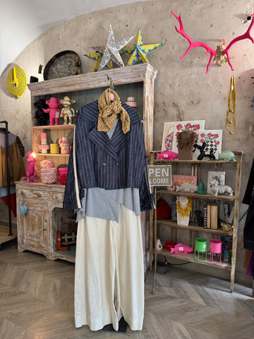 Chaqueta denim rayas