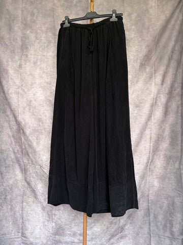 Pantalón ancho micropana negro