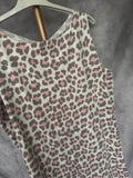 Camiseta asimétrica print rosa