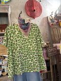 Camiseta animal print flúor