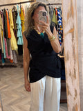 Blusa lazada negra