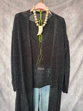Chaqueta larga brillos