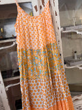 Vestido Patchwork naranja