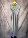 Vestido largo viscosa gris