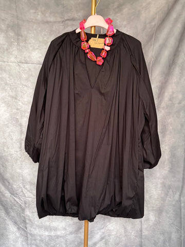 Vestido globo negro