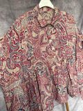 Camisa lino estampada claro