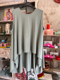 Camiseta larga kaki