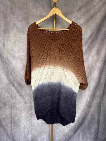 Jersey tricolor azul