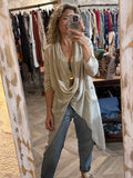 Túnica tencel beige
