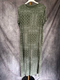 Vestido algodón bandana kaki