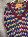 Camiseta punto “ Missoni “ azul