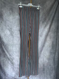 Pantalón plisado rayas taupe
