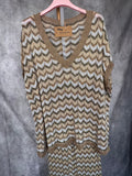 Conjunto “ Missoni “ dorado