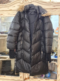Anorak largo capucha pelo natural