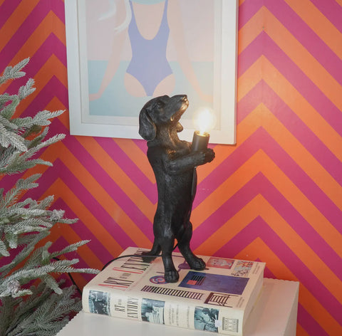 Lámpara Perro Negro