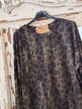 Camiseta Animal print marrón