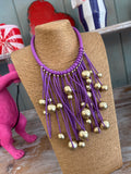 Collar caucho bolas