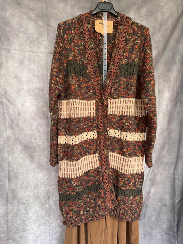 Chaqueta larga marrón