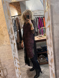 Vestido encaje interior Burdeos