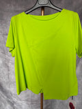 Camiseta asimétrica verde