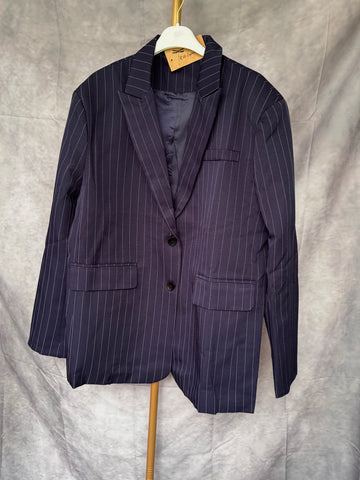 Americana oversize rayas diplomáticas