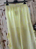 Pantalón Bambula Vichy amarillo