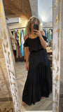Top algodón negro
