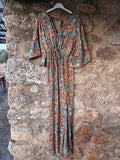 Vestido largo seda