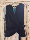 Blusa lazada negra