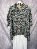 Camisa oversize print verde