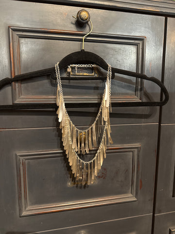 Collar  metal plateado