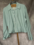 Camisa corta rayas verdes