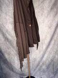 Chaqueta flecos chocolate