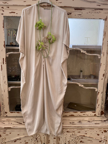 Vestido túnica marfil