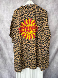 Camisa oversize print camel